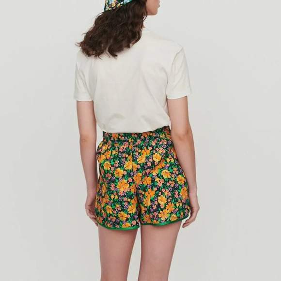 MAJE‎ NWOT Ikael Piped Floral Motif Mini Shorts - Picture 4 of 13